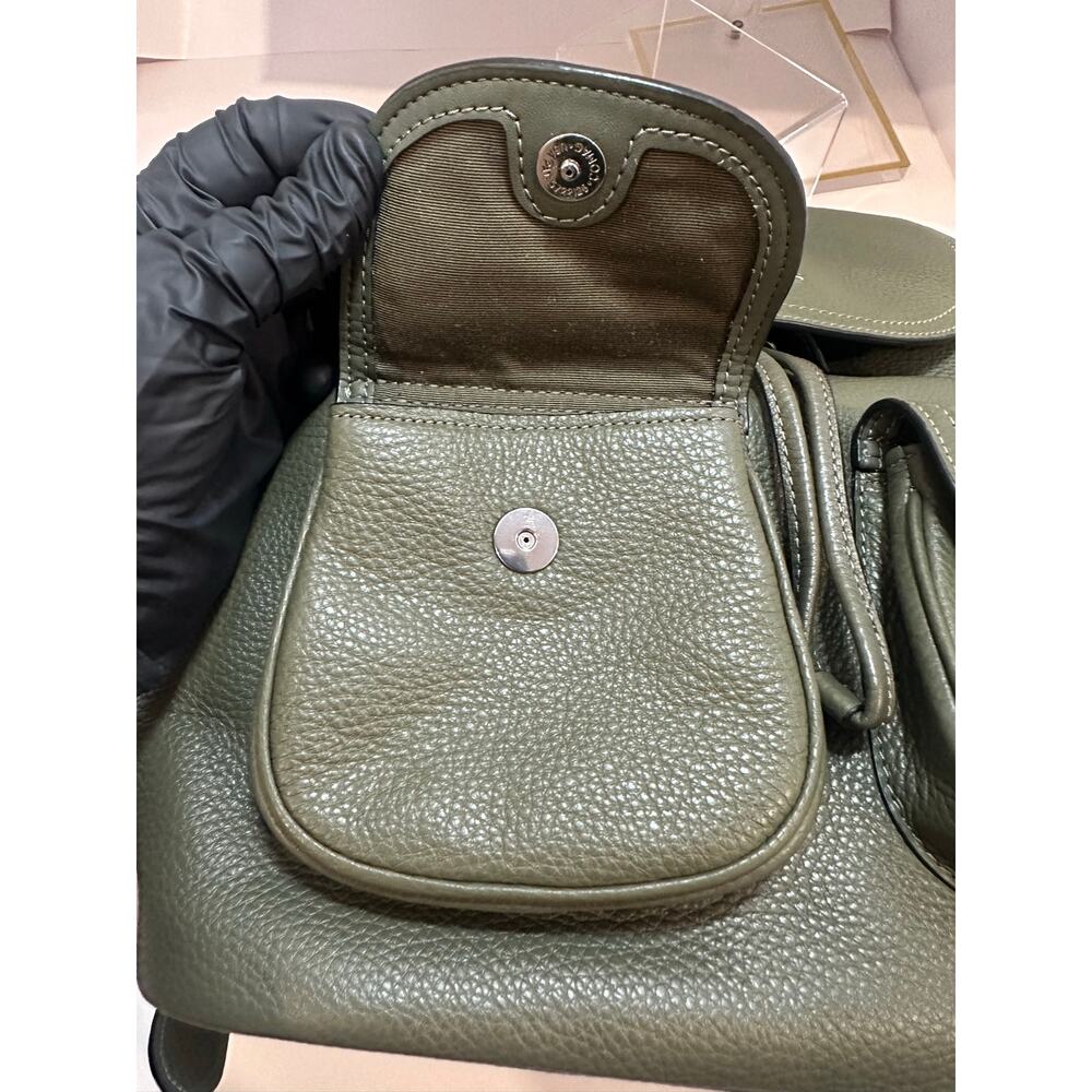 Coach Pennie Backpack 6145 Surplus Olive Green Pebbled Leather Original Tag - Picture 14 of 16